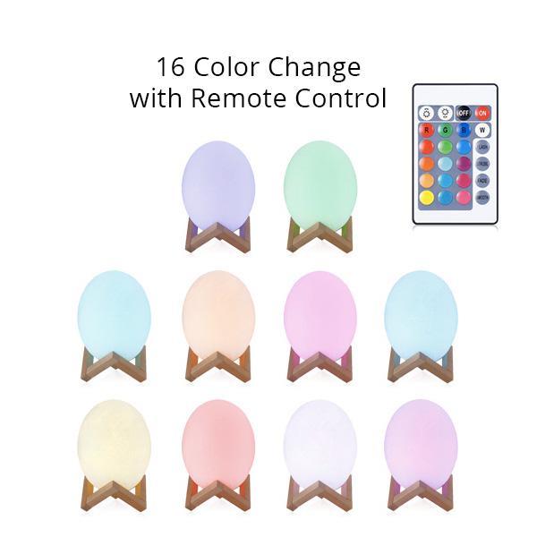 3D Dinosaur Egg Color Change Nightlight
