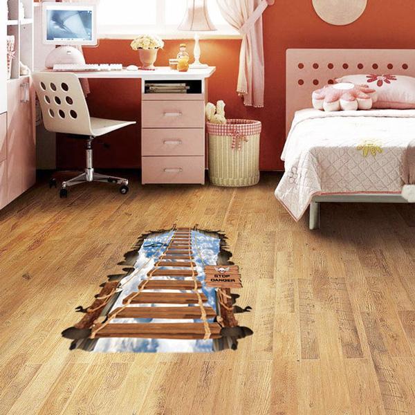 3D Fantasy Galaxy Bridge Wall Sticker (Various Designs)