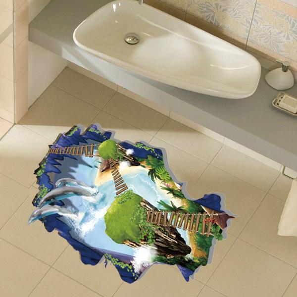 3D Fantasy Galaxy Bridge Wall Sticker (Various Designs)