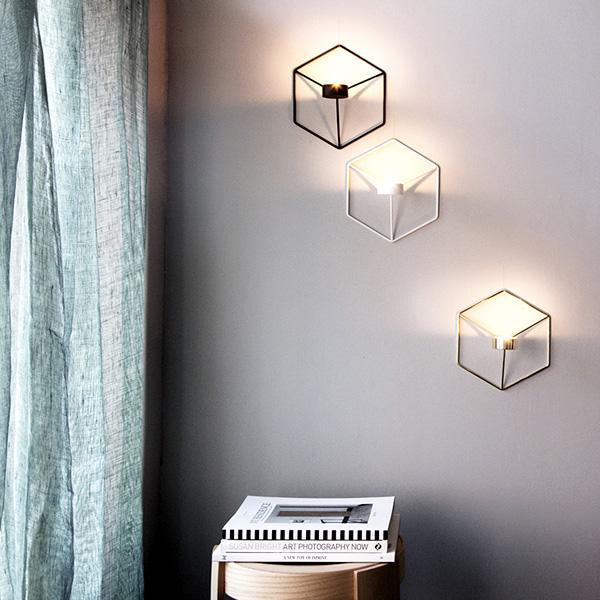 3D Geometric Wall Candle Holder (Various Colors)