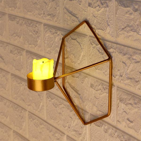 3D Geometric Wall Candle Holder (Various Colors)