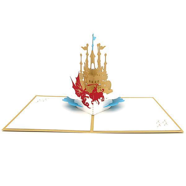 3D Pop Up Dragon & Knight Card