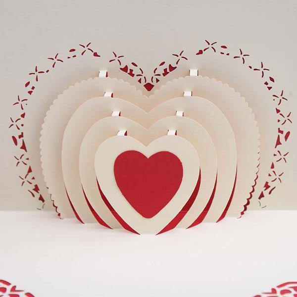 3D Pop Up Heart Card