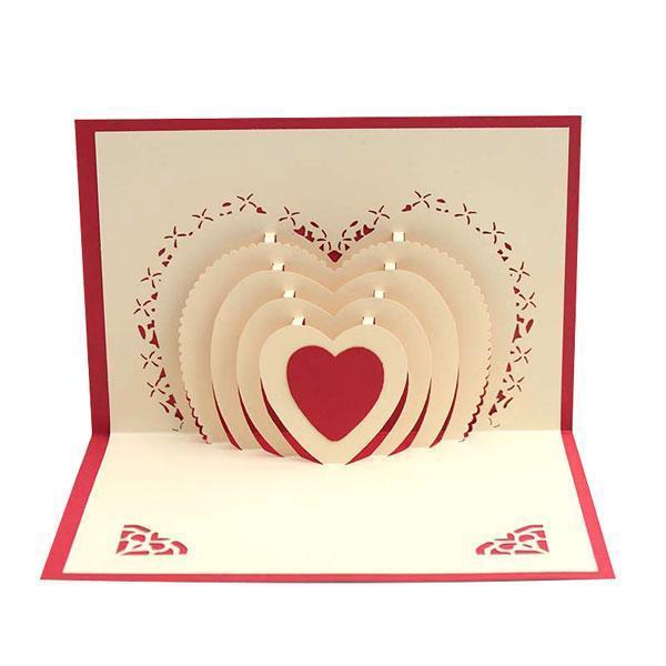 3D Pop Up Heart Card