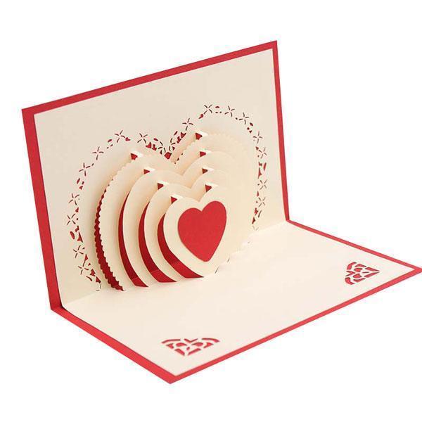 3D Pop Up Heart Card