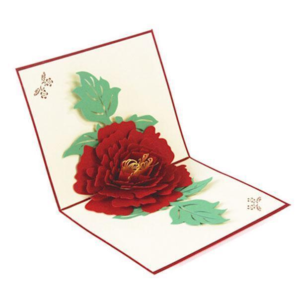 3D Pop Up Peony Card