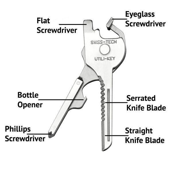 6-in-1 Utility Key Multipurpose Tool