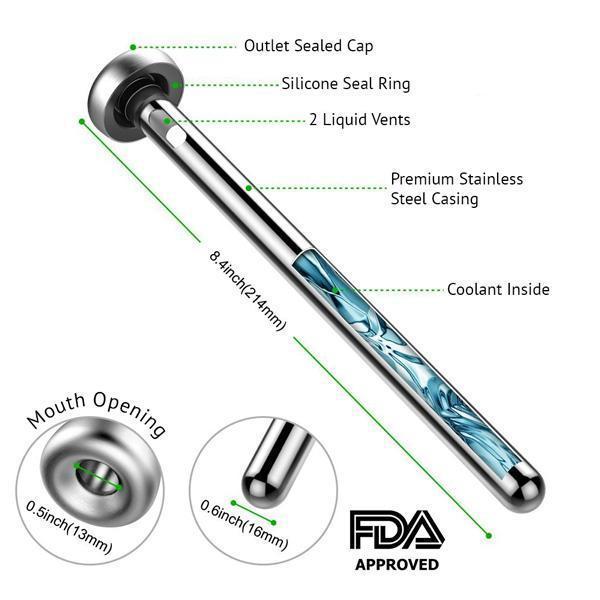 Beer Chiller Beverage Cooling Stick (Set of 2)