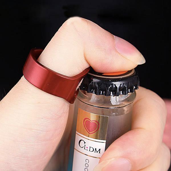 Beer Ring Bottle Opener (Various Colors)