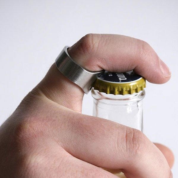 Beer Ring Bottle Opener (Various Colors)