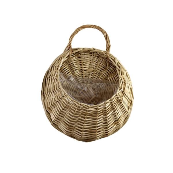 Woven Hanging Planter Wicker Basket (Various Designs)