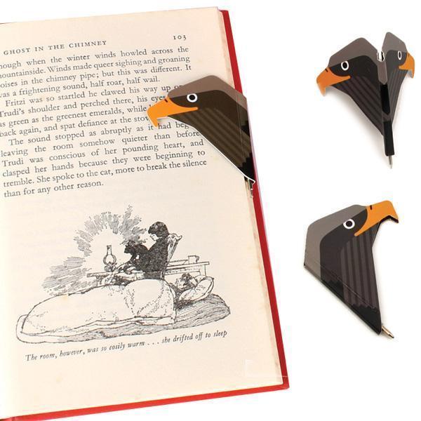 Bird Magnetic Bookmark Pen (Various Designs)