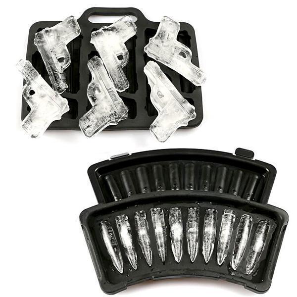 Bullet and Gun Ice Cube Tray (Various Designs)