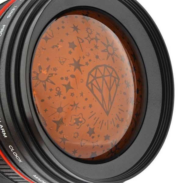 DSLR Camera Lens Projection Alarm Clock (Various Colors)