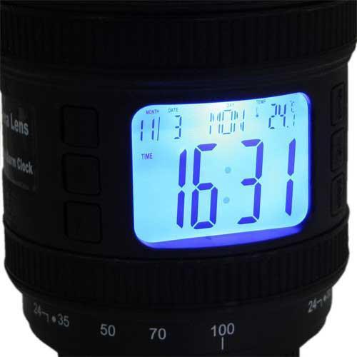 DSLR Camera Lens Projection Alarm Clock (Various Colors)