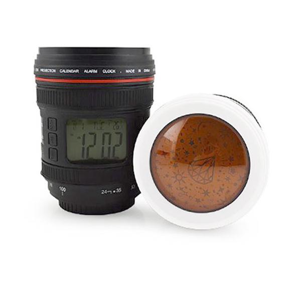 DSLR Camera Lens Projection Alarm Clock (Various Colors)