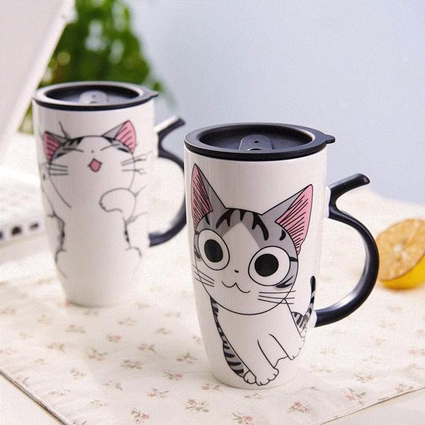 Cute Cat Ceramic Mug (Various Designs)