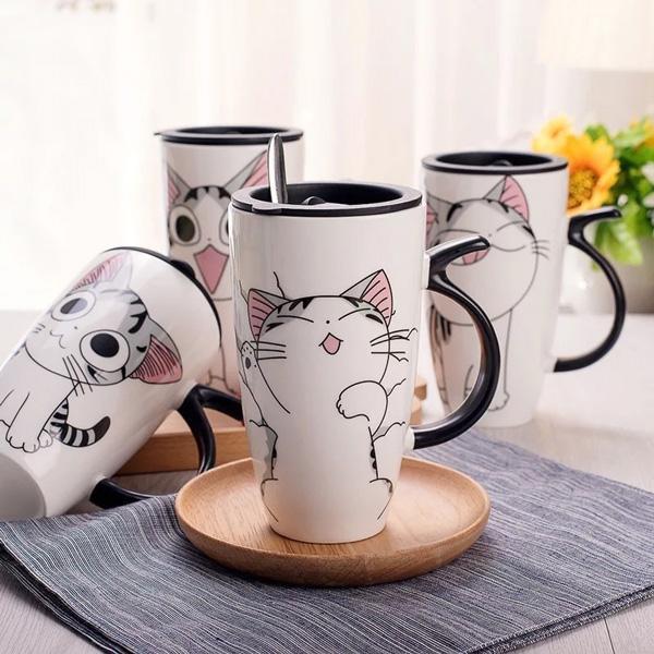 Cute Cat Ceramic Mug (Various Designs)