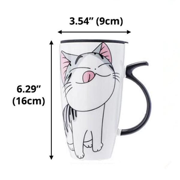 Cute Cat Ceramic Mug (Various Designs)