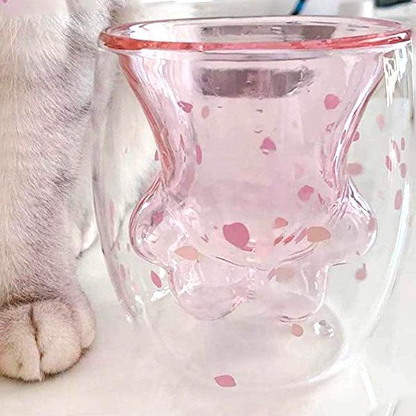 Double Wall Cat Paw Mug