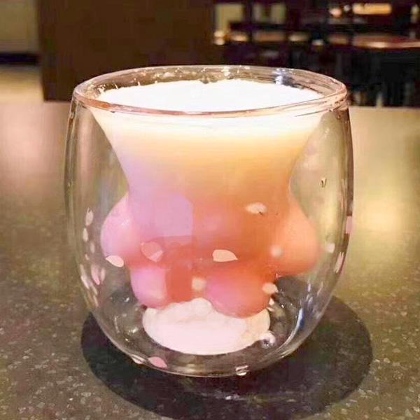 Double Wall Cat Paw Mug