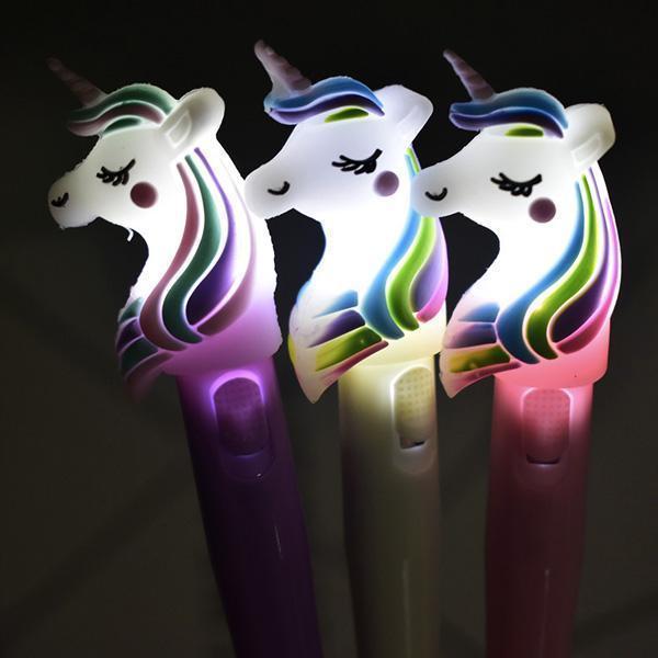 Lighted Unicorn Pen