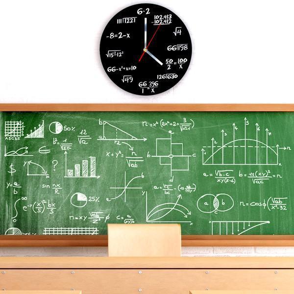 Math Equation Silent Wall Clock