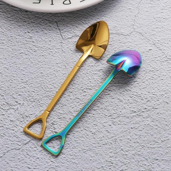 Pitchfork and Shovel Shaped Cutlery (Various Colors)