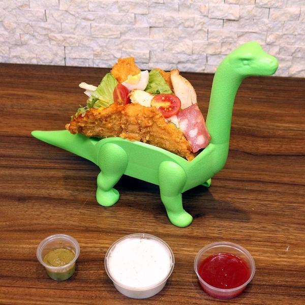 Brontosaurus Dinosaur Taco Holders (Various Colors)