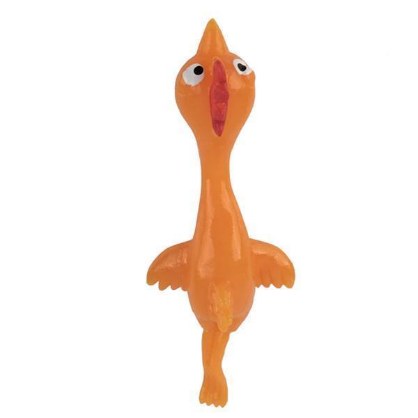 Rubber Band Chicken Prank Toy (Various Colors)