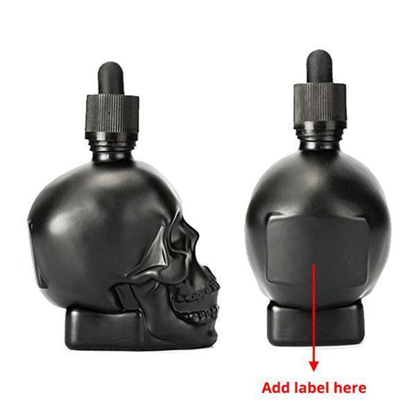 Skull Glass Dropper Bottle (Various Color)