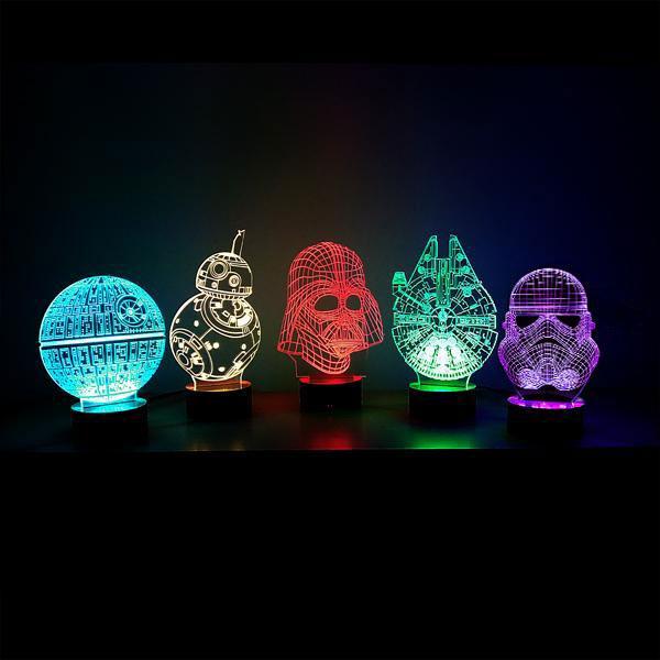 Star Wars 3D Deco Lamps (Various Designs)