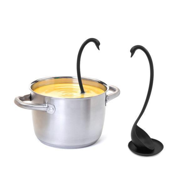 Swan Ladle with Saucer (Various Colors)