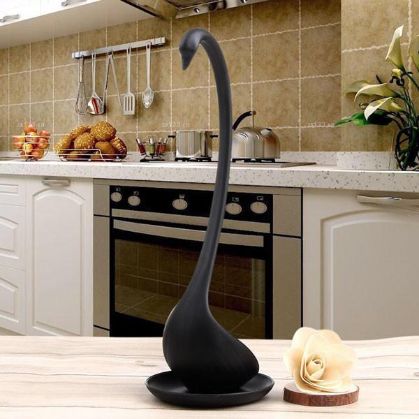 Swan Ladle with Saucer (Various Colors)