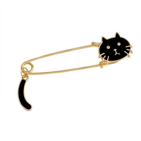 Swishing Tail Cat Pins (Various Colors)