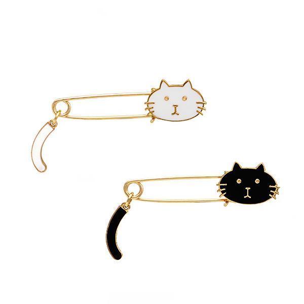 Swishing Tail Cat Pins (Various Colors)
