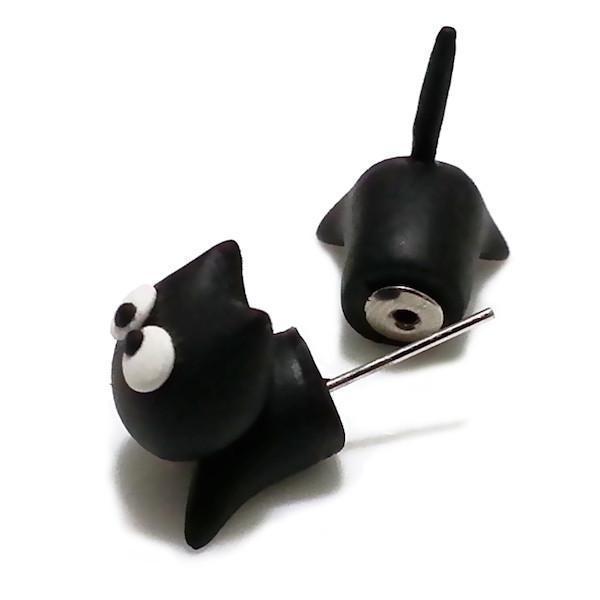 Through Your Ear Cat Earrings