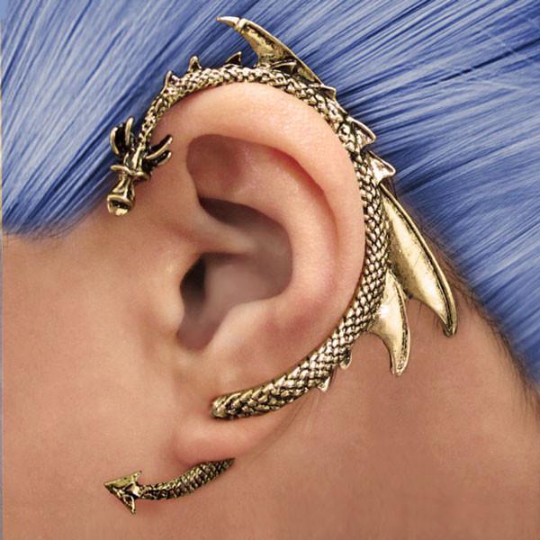 Through Your Ear Dragon Earring (1pc)