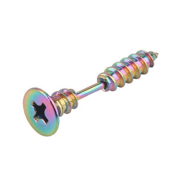 Through Your Ear Screw Earrings (1pc)