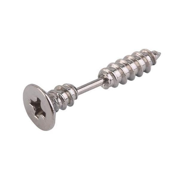 Through Your Ear Screw Earrings (1pc)