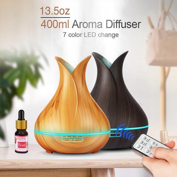 Ultrasonic Essential Oil Diffuser Humidifier (Various Colors)