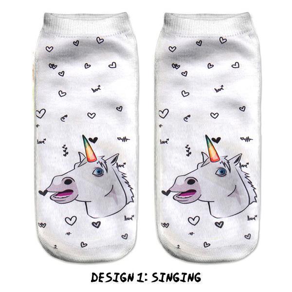 Unicorn Ankle Socks (Various Designs)