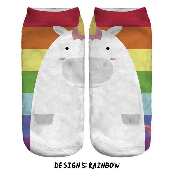 Unicorn Ankle Socks (Various Designs)