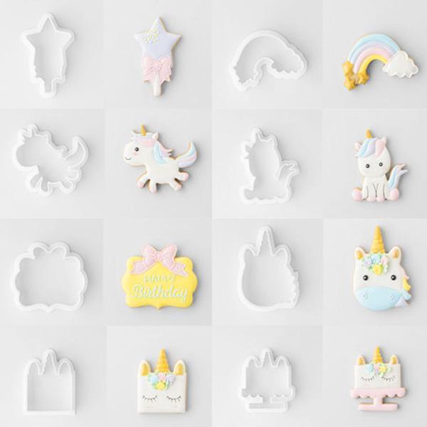 Unicorn Cookie Cutters (Set of 8)