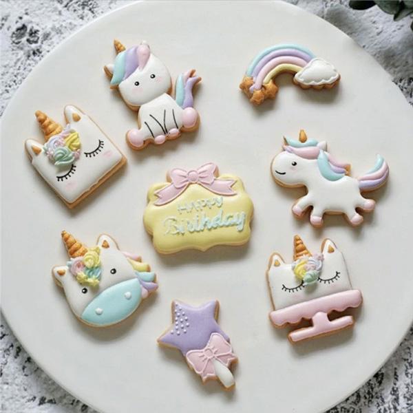 Unicorn Cookie Cutters (Set of 8)
