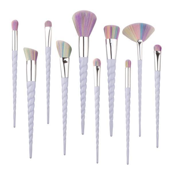 Unicorn Horn Makeup Brushes (Set of 10)