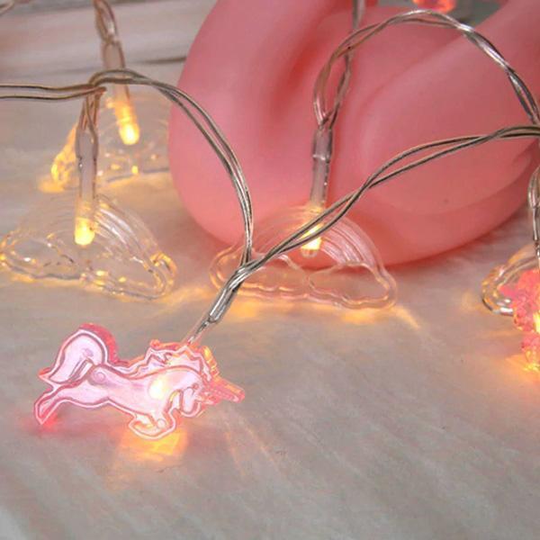 Unicorn Rainbow Fairy Lights (Set of 10)