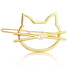Whiskered Cat Pearl Hair Clip (Various Colors)