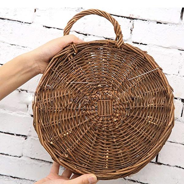 Woven Hanging Planter Wicker Basket (Various Designs)
