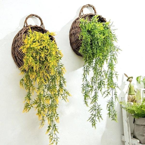 Woven Hanging Planter Wicker Basket (Various Designs)